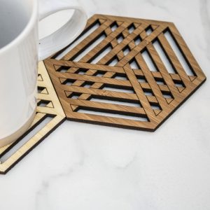 Laserski izrez vezana plošča, podstavek za čaj