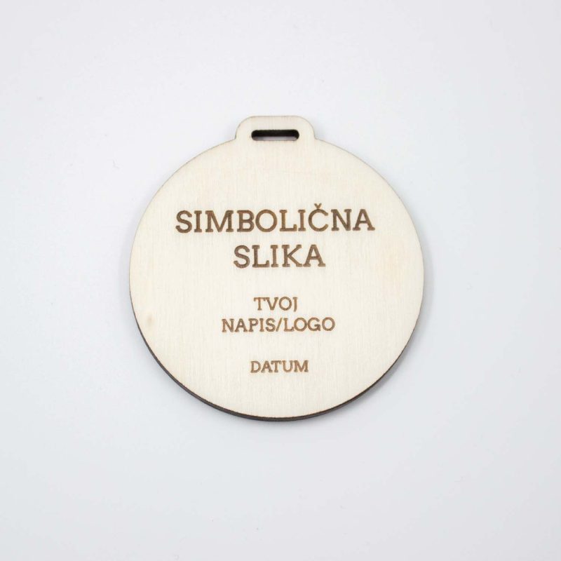 Lesena medalja OKROGLA