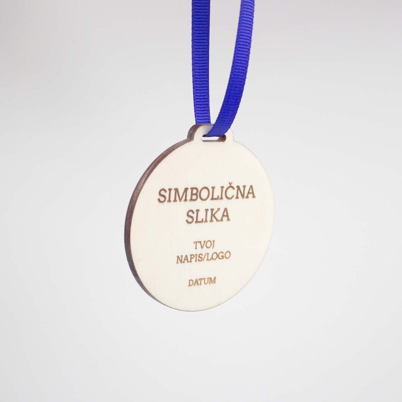 Lesena medalja OKROGLA - slika 3